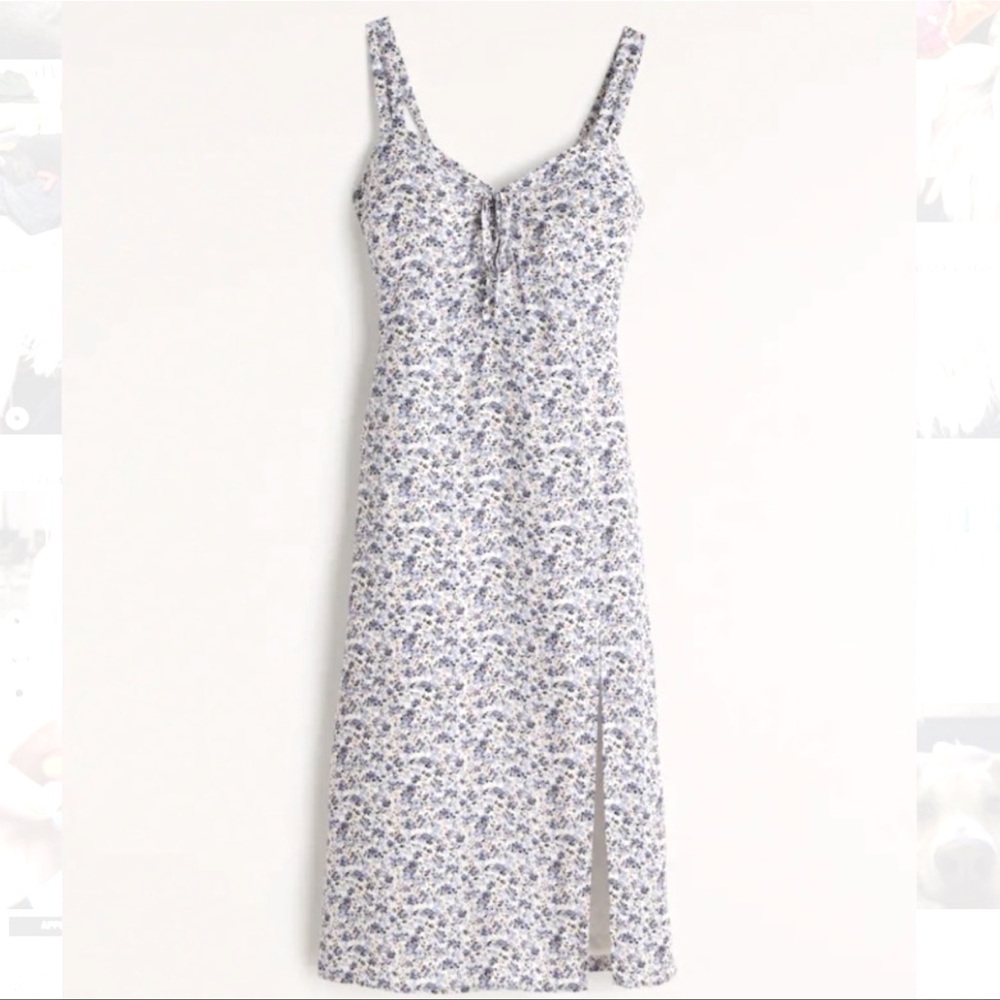 A&F Cinch-Front Midi Dress